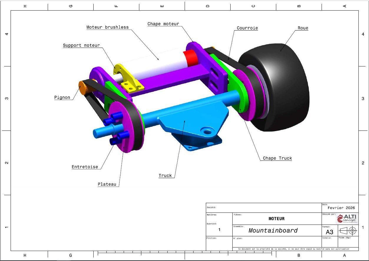 Modélisation 3D d'un assemblage complexe